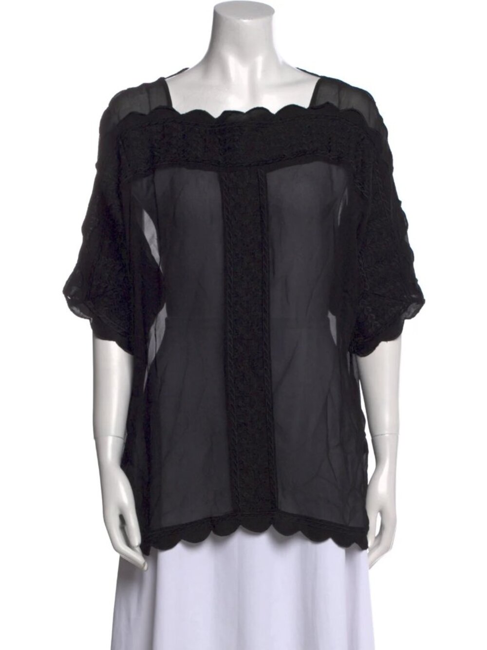 Étoile Isabel Marant  Square Neckline Short Sleeve Blouse